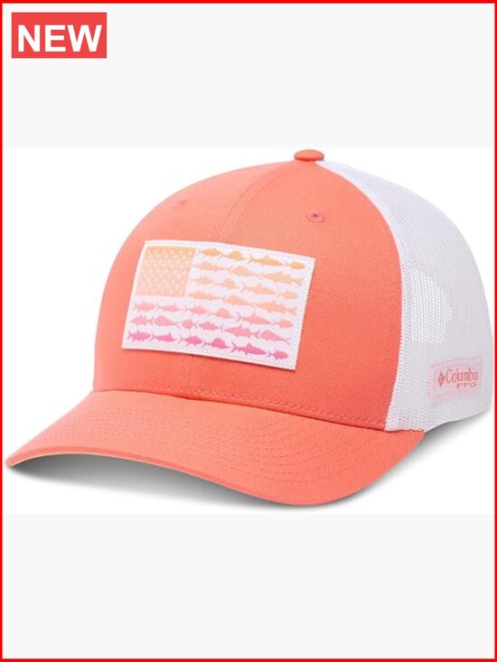 Mesh Snapback Baseball Cap - PFG Fish Flag main image 5